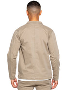 ENZO Nova Beige Cargo Overshirt Jacket Beige view 12