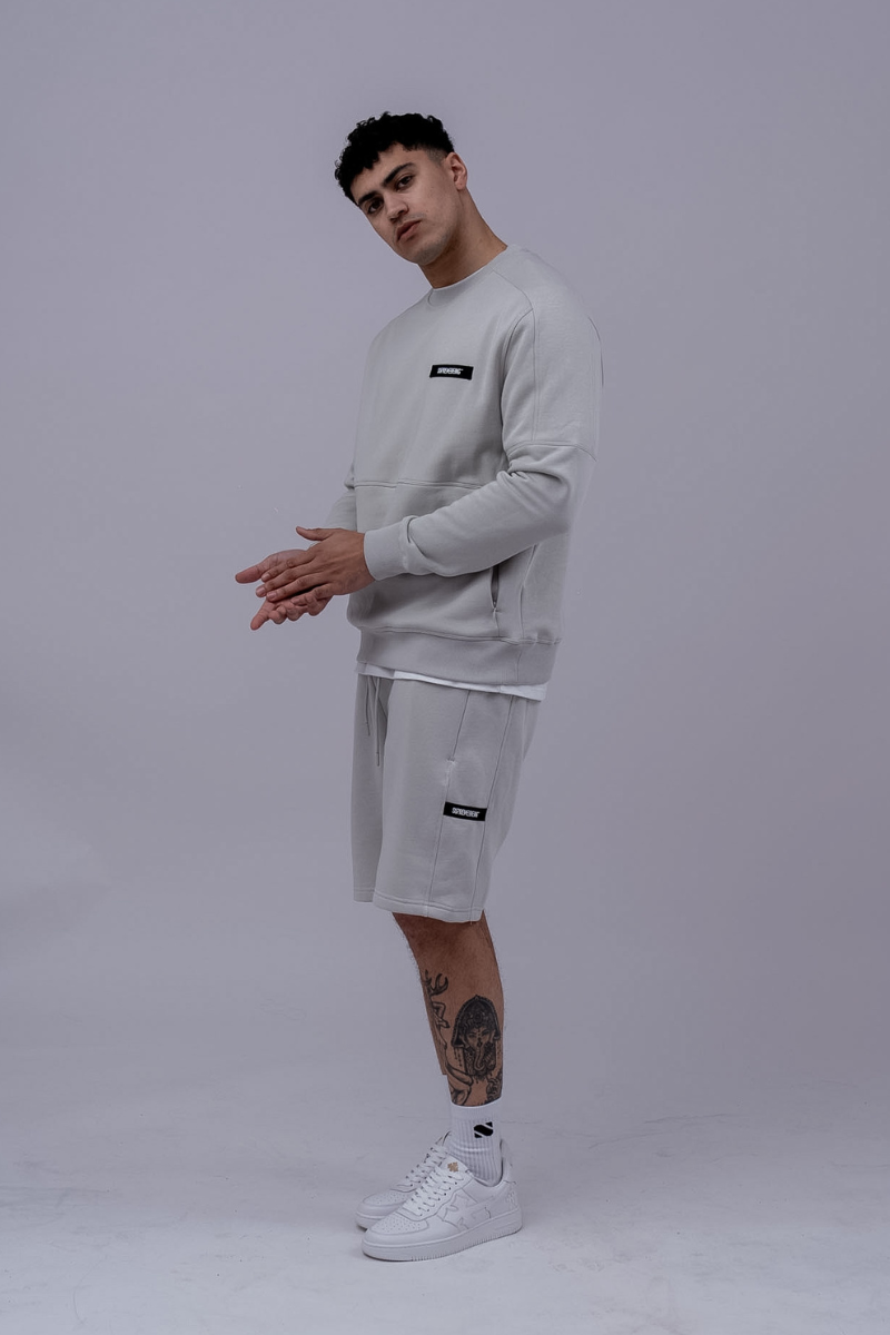 Men's Fabio Sweatshirt - Powder Grey-Side View 2