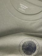 JACK JONES ORIGINALS Nantucket Graphic Back Tee -Seagrass Seagrass back view