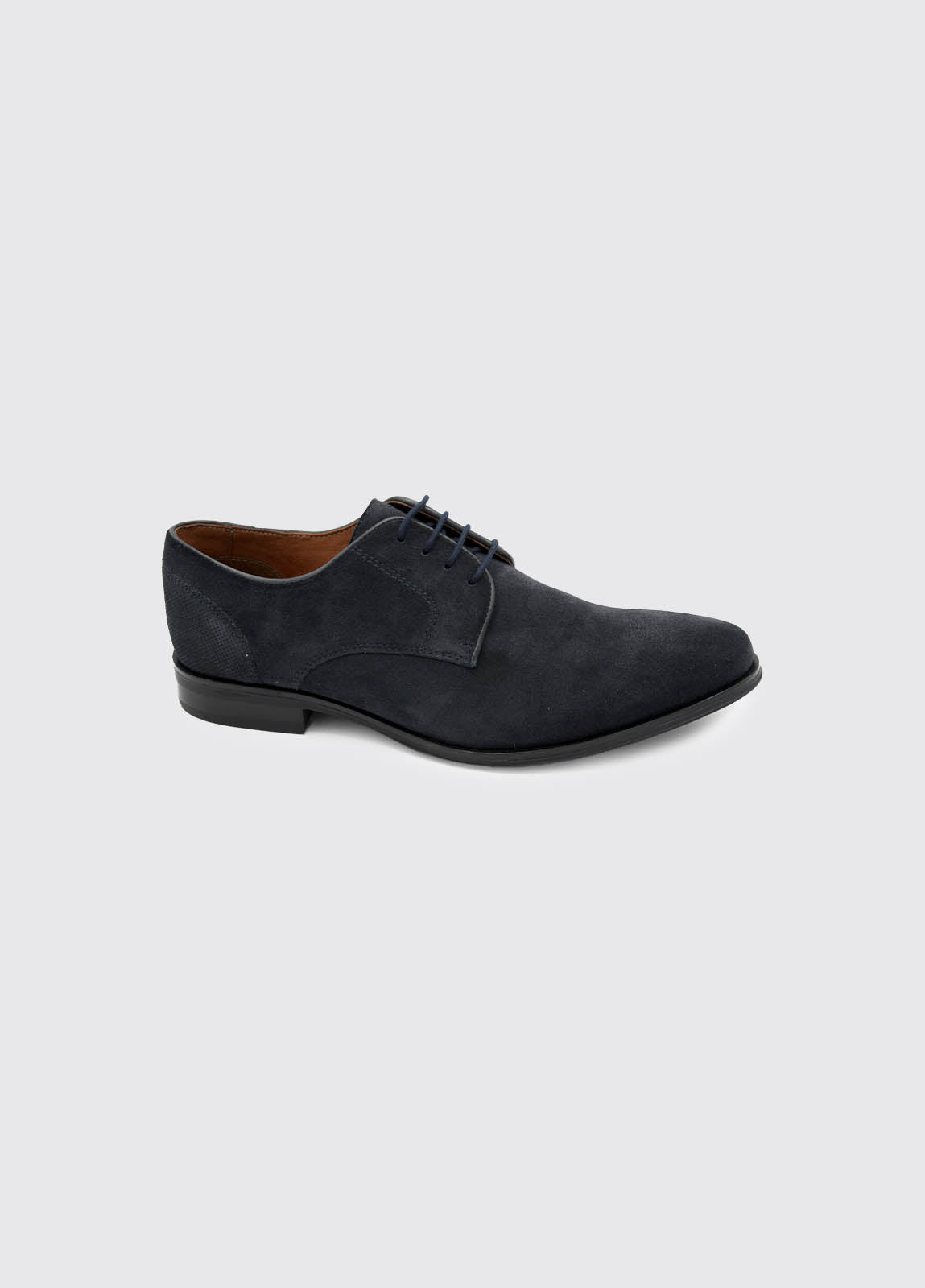 Sarge Navy Suede Shoe-Side view
