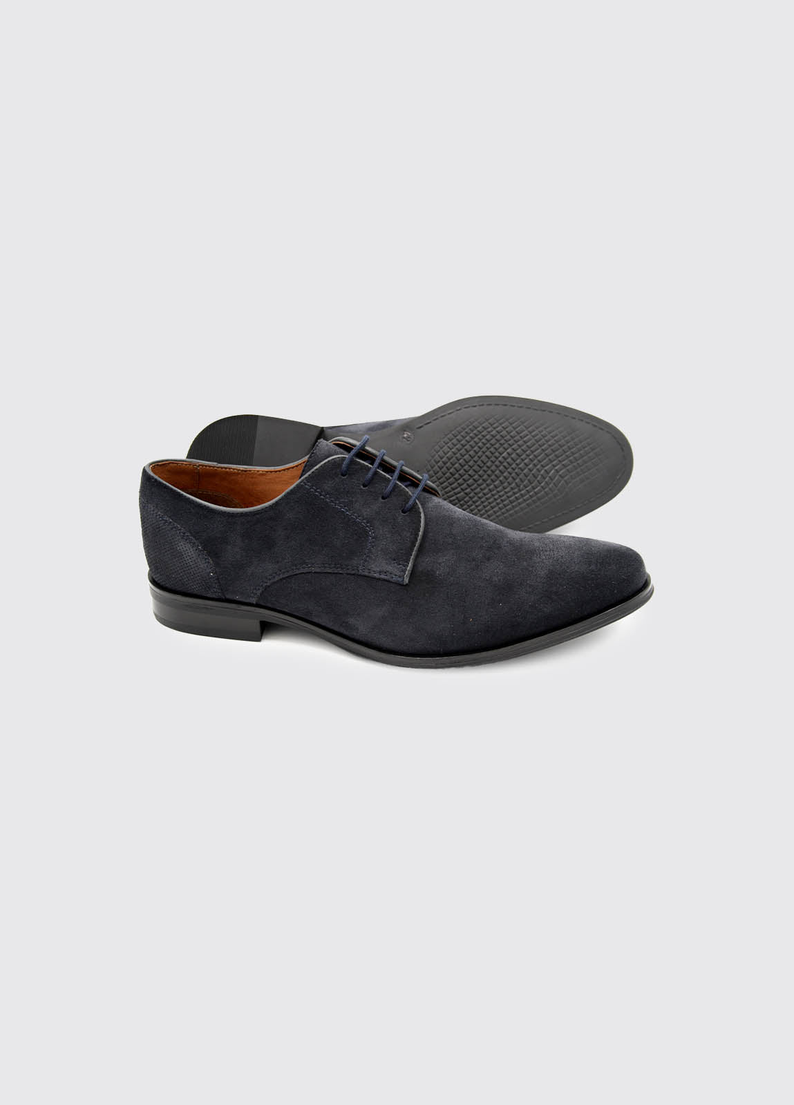 Sarge Navy Suede Shoe-Sole view