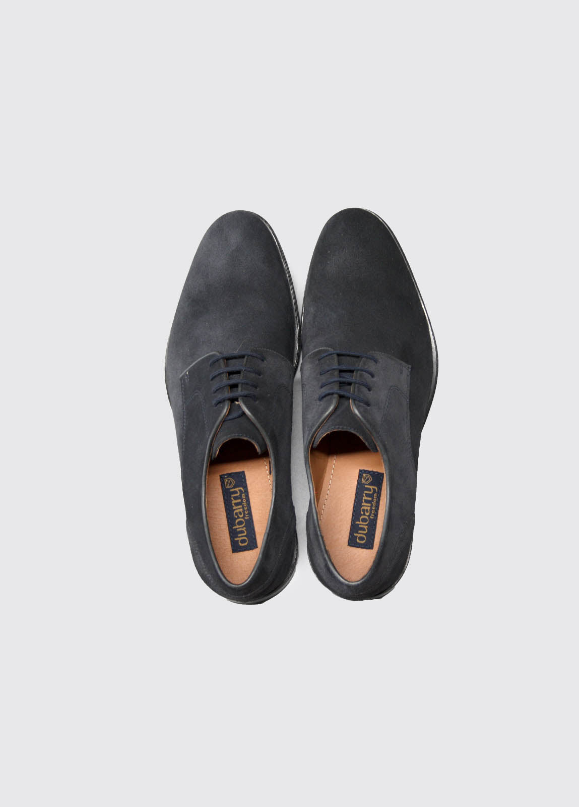 Sarge Navy Suede Shoe-Top down view
