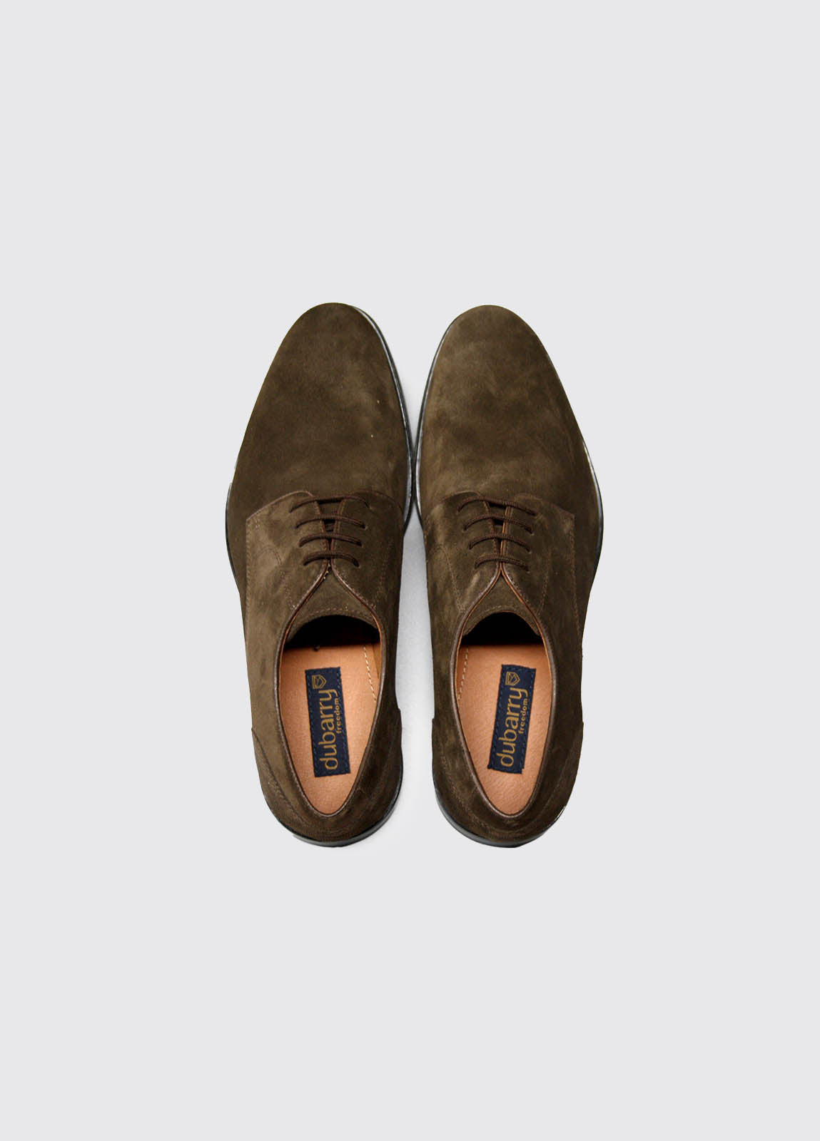 Sarge Walnut Suede Shoe-Top down view