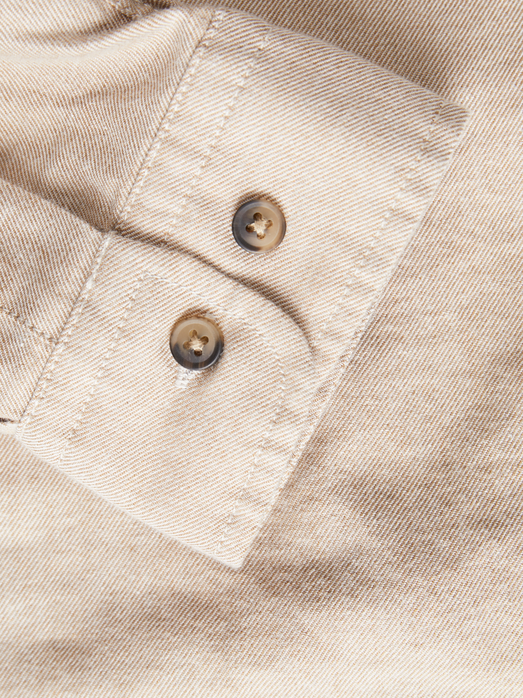 Classic Oatmeal Melange Shirt-Sleeve Cuff view