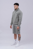 Supreme Being Rico Soft Green 1/4 Zip Soft Green detail view