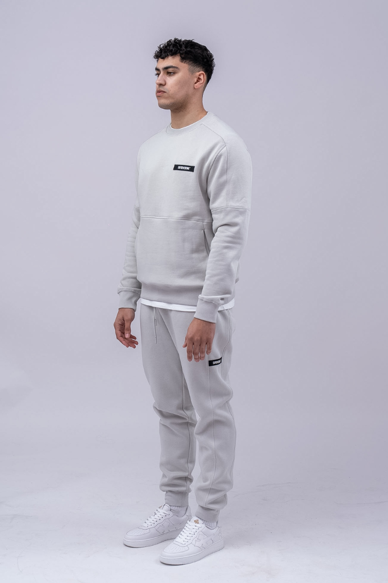 Supreme Being Vito Track Pant / Jogger - Powder Grey Powder Grey flat front view