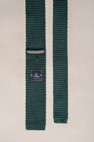 House of Cavani Cavani Woven Mens Olive Tie Olive front view