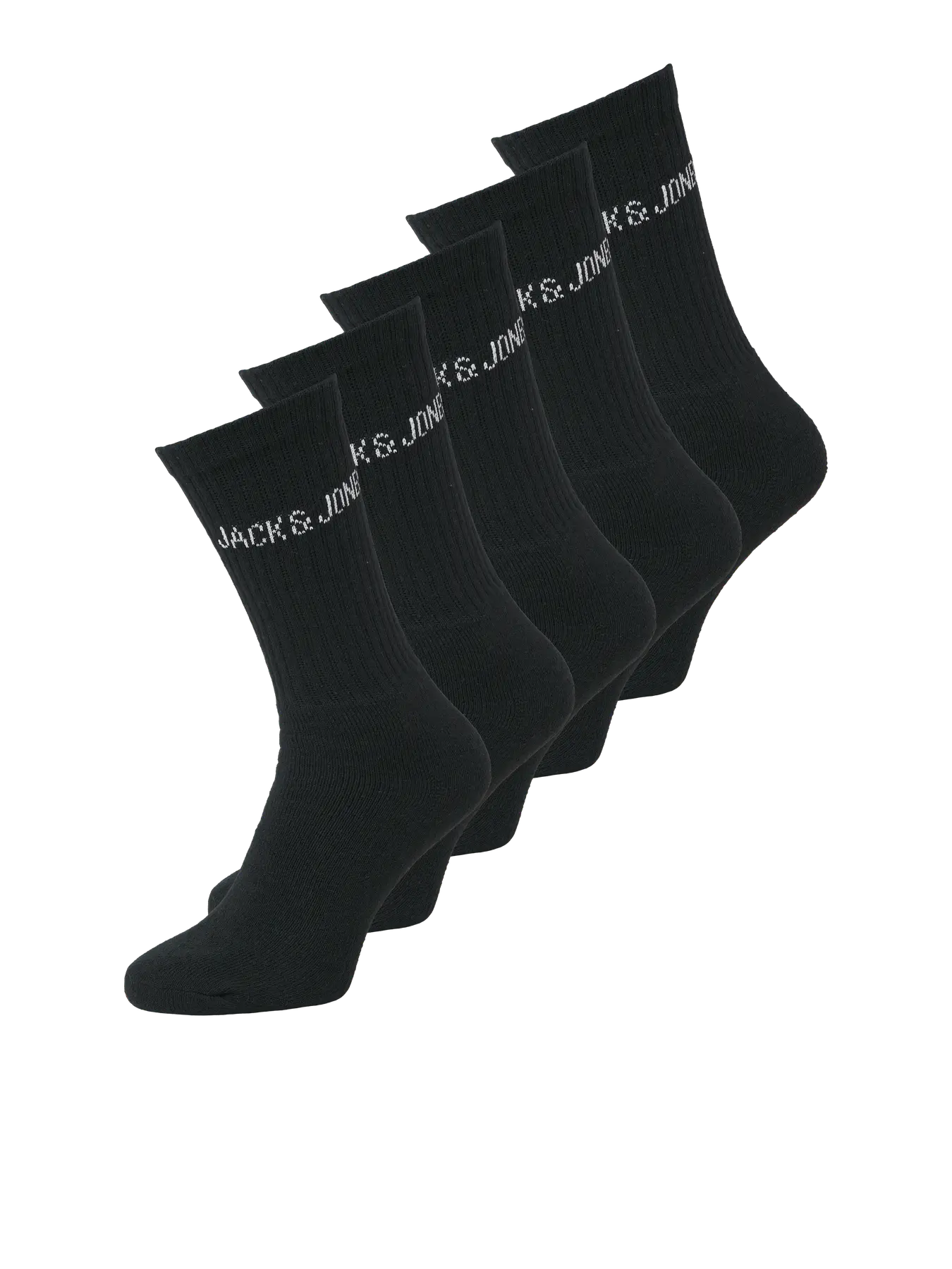 JACK & JONES Regen Sports Socks 5 Pack in Black group view