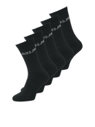 JACK & JONES Regen Sports Socks 5 Pack in Black group view