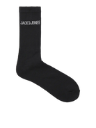 JACK & JONES Regen Sports Sock in Black single sock view