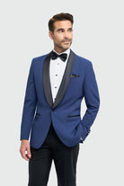 House of Cavani Aspen Electric Tuxedo Blazer Electric front view