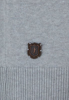 6TH SENSE Harry Alloy Grey 1/4 Zip Knit Alloy back view
