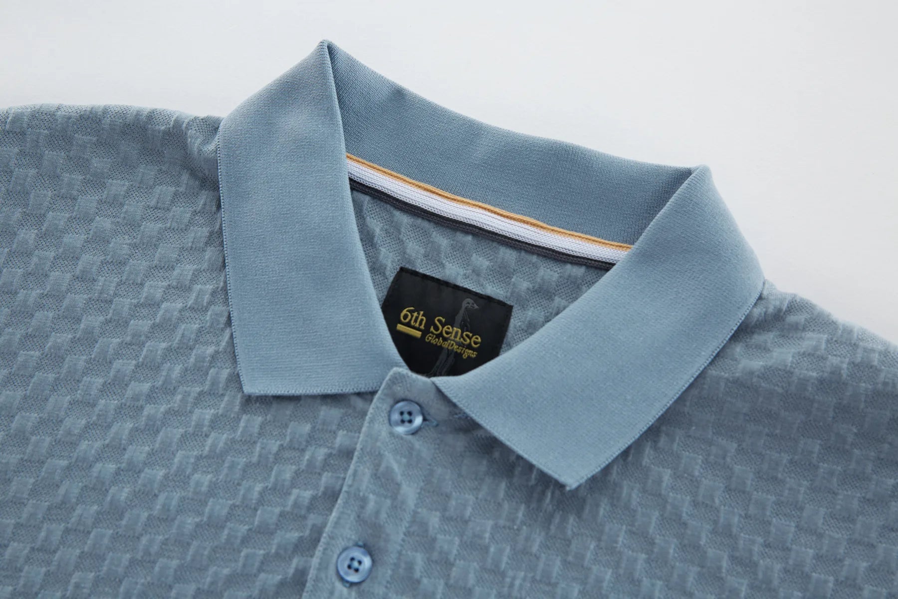 6TH SENSE Jacq Tradewind Blue Polo Shirt Tradewind detail view