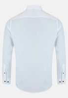 White dress shirt on a white background