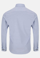 6TH SENSE Perform 17 Long Sleeve Navy / White / Peach Diamond Pattern Shirt Navy/White/Peach full front view