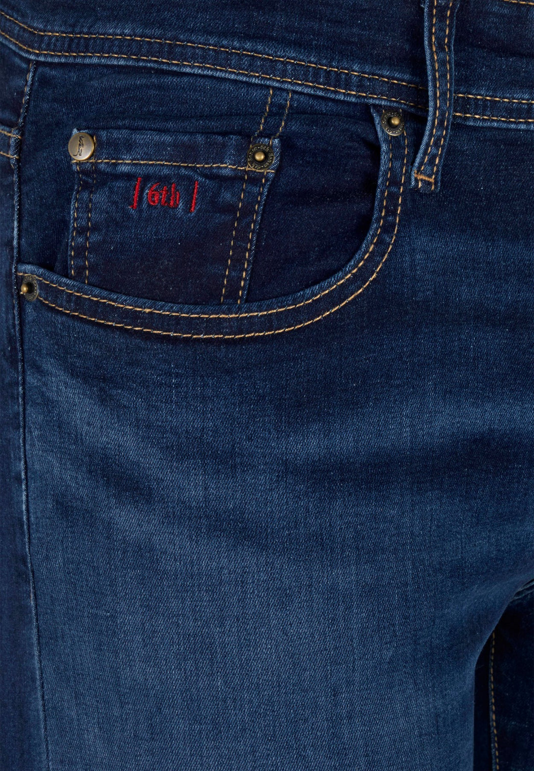 Nevada French Navy Tapered Fit Jean-Close up view