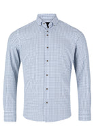 6TH SENSE Performance 7 White Navy Grey Pattern Shirt White/Navy/Grey front view