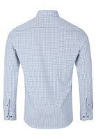 6TH SENSE Performance 7 White Navy Grey Pattern Shirt White/Navy/Grey model front view