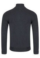 6TH SENSE Harry Charcoal 1/4 Zip Jumper Charcoal model front view