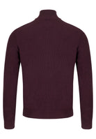 6TH SENSE Tommy Wine 1/4 Zip Jumper WINE model front view