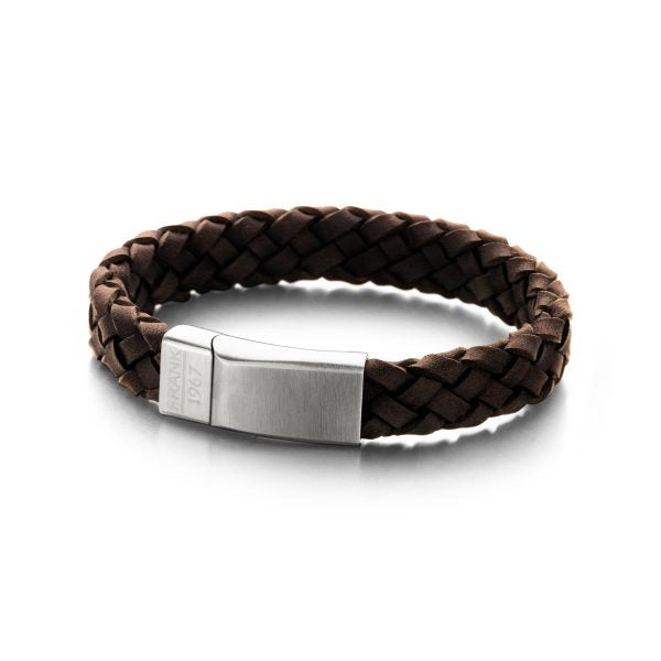 Thick Braided Leather Bracelet