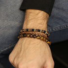 Frank 1967 Bold Beads Bracelet - Brown Brown model front view