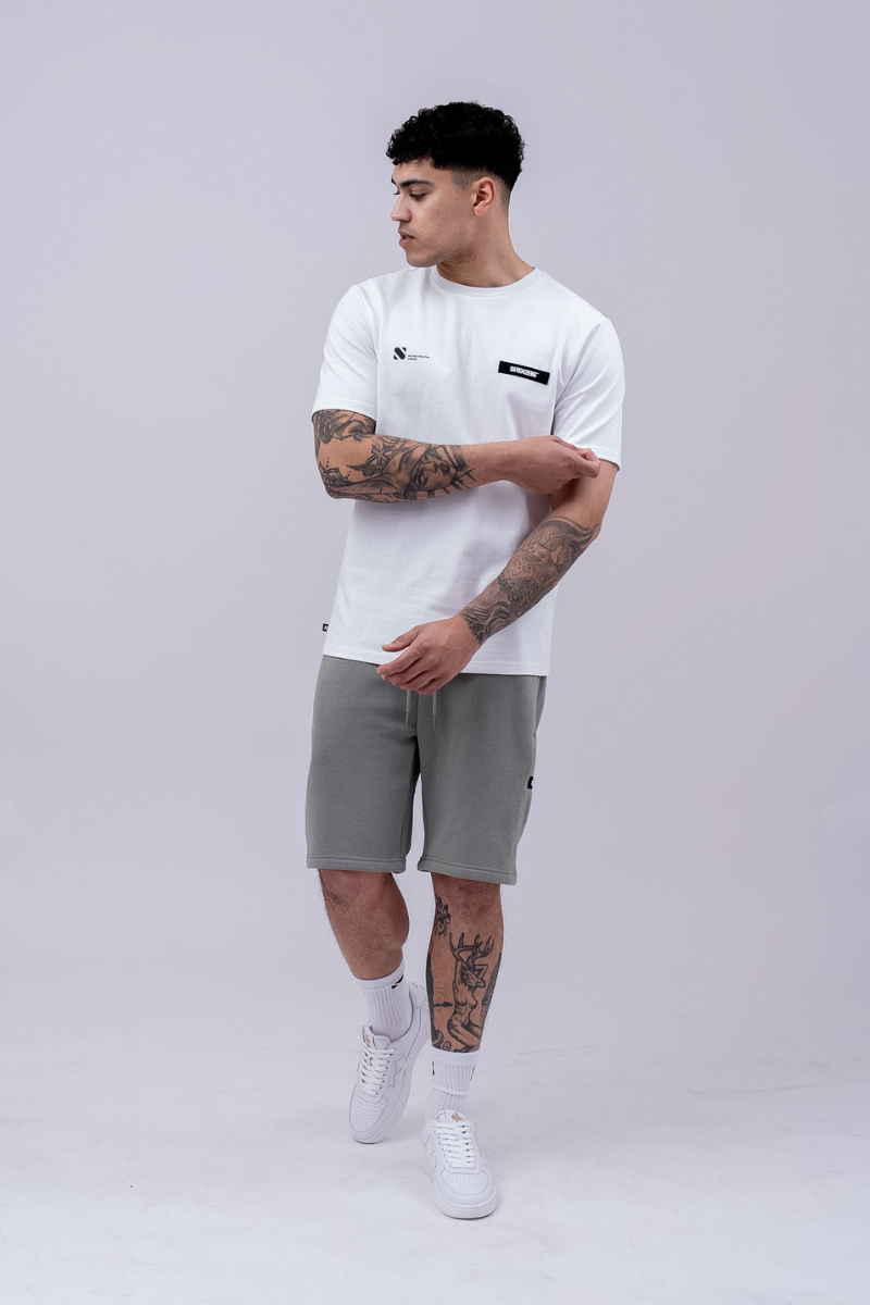 Supreme Being Angelo Soft Green Shorts Soft Green model front view