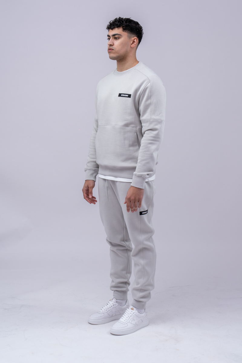 Men's Fabio Sweatshirt - Powder Grey-Side View
