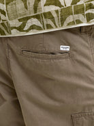 JACK & JONES Cole Matty Mid Cargo Short -Crocodile Crocodile flat front view