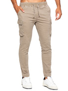 ENZO Nova Beige Drawstring Cargo Pants BEIGE view 16