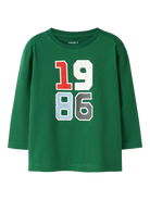 NAME IT Karnis Long Sleeve Top Verdant Green front view