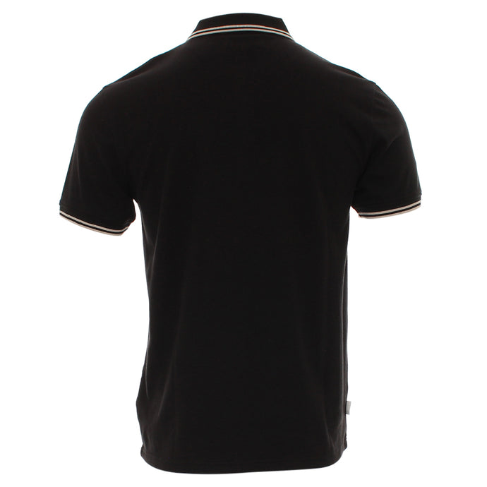 Men's Adam Black Polo-Back VIew