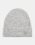 Tally Weijl Grey Knitted Beanie With Small TW Strass Logo Grey back view