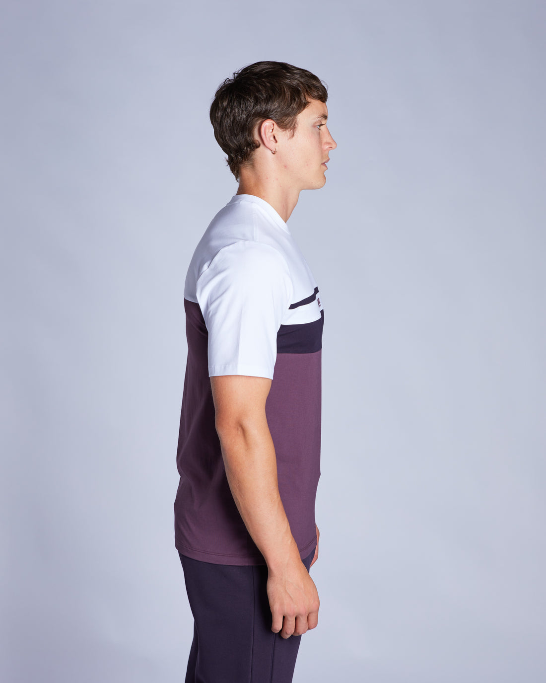 Men's Aiden White Wash Tee-Side View