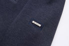 6th Sense woven label on the navy Air 1/4 Zip Sweat sleeve