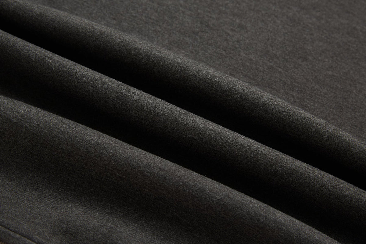 Close-up of the 6th Sense Air Peat 1/4 Zip Sweat's peat fabric with a softly textured surface.