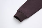 Ribbed cuff on the sleeve of the 6th Sense Air Plum 1/4 Zip Sweat