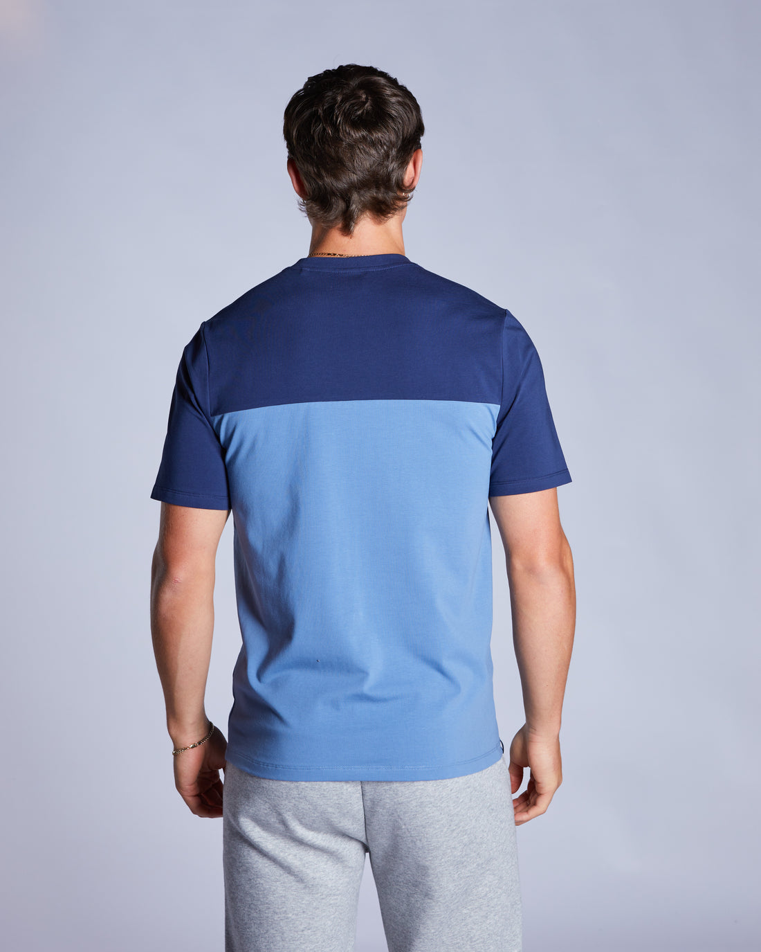 Men's Aiden Blueberry Tee-Back View