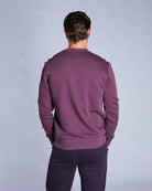 Diesel Alec Sweatshirt Damson Plum PLUM back view