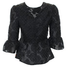 RANT & RAVE LADIES Alla Black Top Black flat front view