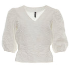 RANT & RAVE LADIES Alma White Top White back view