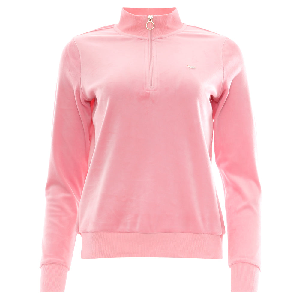 Ladies Relax & Renew Amina Half Zip - Candy-Ghost Front View