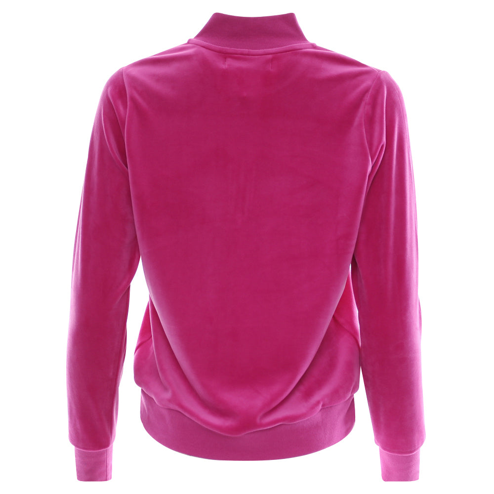 Ladies Relax & Renew Amina Half Zip - Magenta-Back View