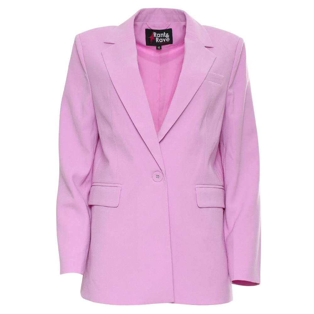 RANT & RAVE LADIES Ana Orchid Blazer Orchid back view