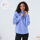 RANT & RAVE LADIES Angie Blue Half Zip Blue detail view
