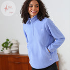 RANT & RAVE LADIES Angie Blue Half Zip Blue front view