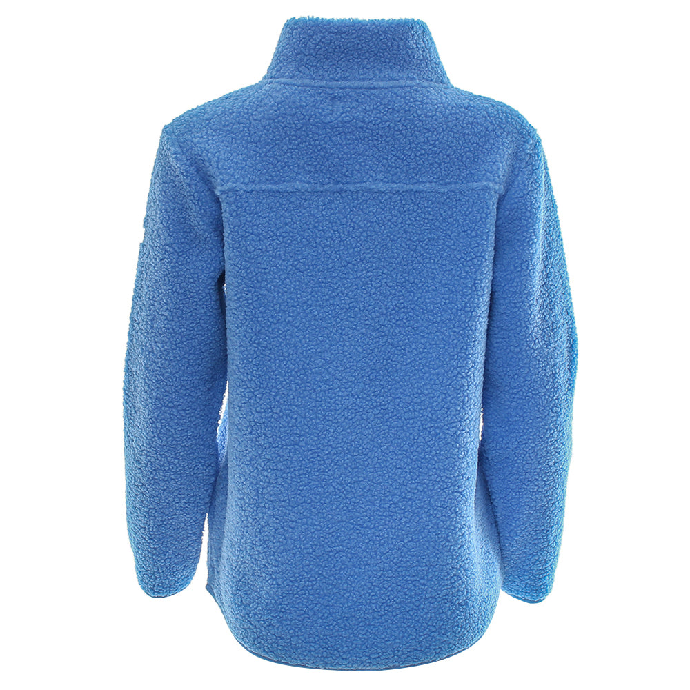 Ladies Relax & Renew April Half Zip - Cornflour Blue-Back View