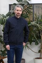 Kenrow Menswear Aston Navy Bomber Navy model front view