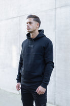 Supreme Being Element Black Hoodie BLACK model front view