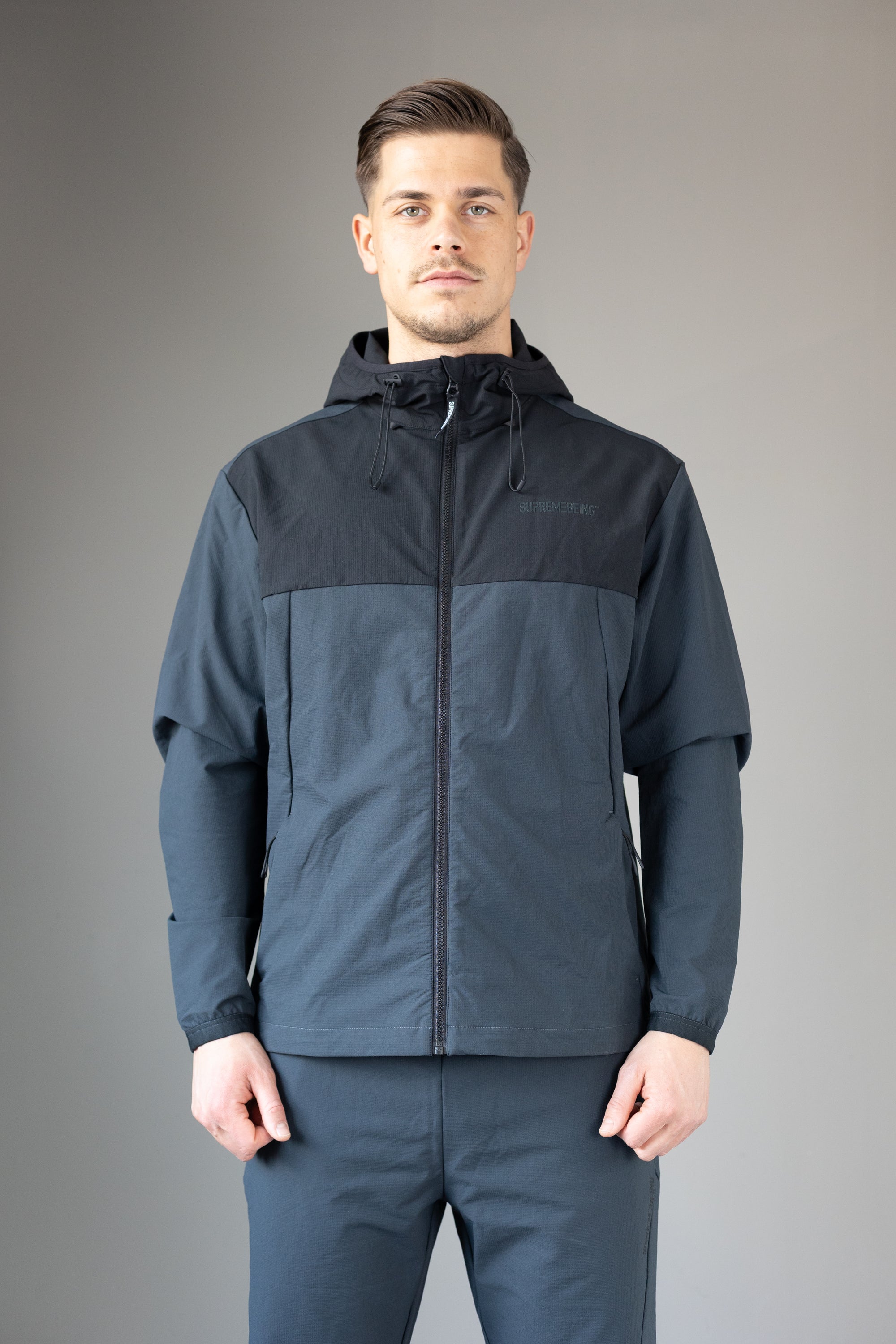 Supreme Being Tecnica Black/Steel Grey Zipper Black/Steel Grey front view